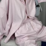 Костюм-двійка в піжамному стилі рожевий