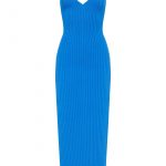 Сукня в’язана з відкритою спиною блакитний